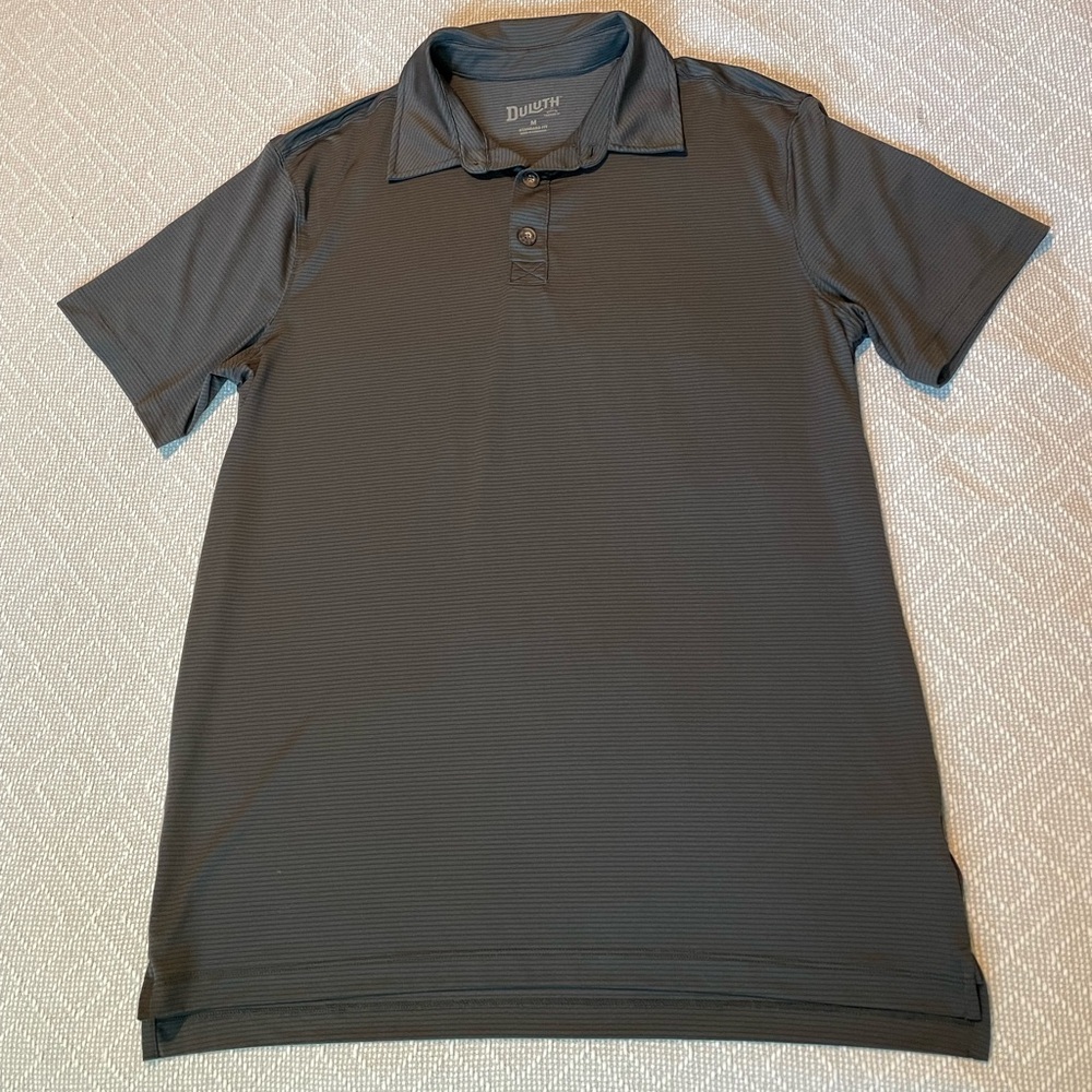 Duluth Trading Co. Men’s Funk No! Polo Shirt, Size Medium, Gray